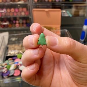 Mini Christmas tree earrings